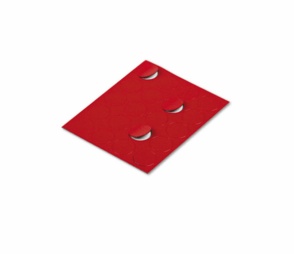 QRTMCR Magnetic Characters, Magnetic, Red, 3/4"dia 20/Set By QUARTET MFG.