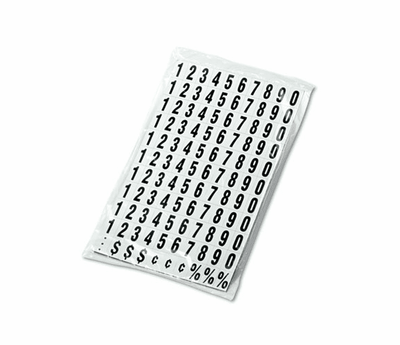 QRTMN Magnetic Characters, Magnetic, Black, 3/4"h, 120/Set By QUARTET MFG.