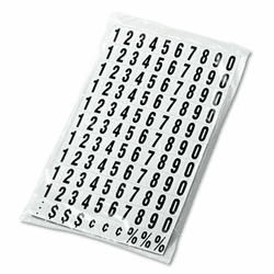 QRTMN Magnetic Characters, Magnetic, Black, 3/4"h, 120/Set By QUARTET MFG.