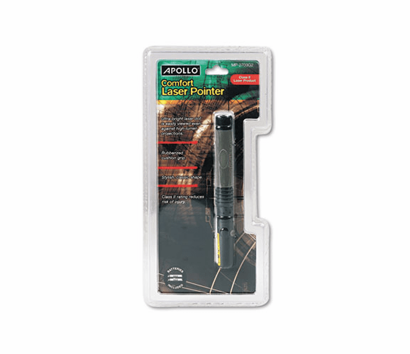 QRTMP2703G2Q Class Two Classic Comfort Laser Pointer, Projects 150 Yards, Graphite Gray By QUARTET MFG.