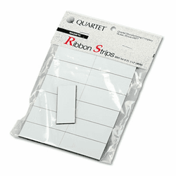 QRTMWS Magnetic Write-On/Wipe-Off Strips, 2w x 7/8h, White, 25/Pack By QUARTET MFG.