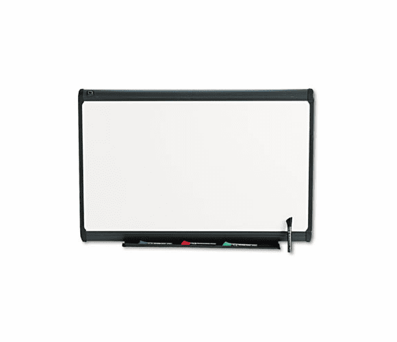 QRTP553G Premium Dry Erase Board, Porcelain/Steel, 36 x 24, White/Gray Frame By QUARTET MFG.