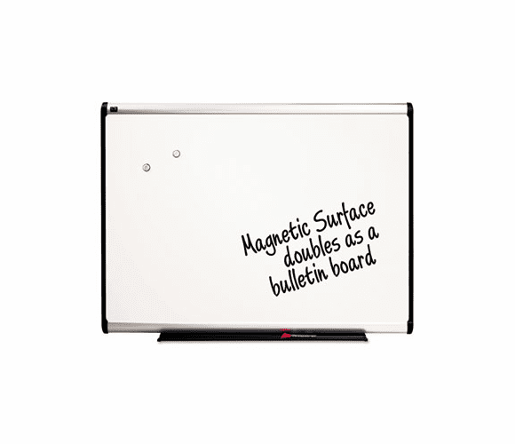 QRTP557A Premium Dry-Erase Board, Porcelain/Steel, 72 x 48, White/Aluminum Frame By QUARTET MFG.