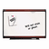 QRTP557M Premium Dry-Erase Board, Porcelain/Steel, 72 x 48, White/Mahogany Frame By QUARTET MFG.