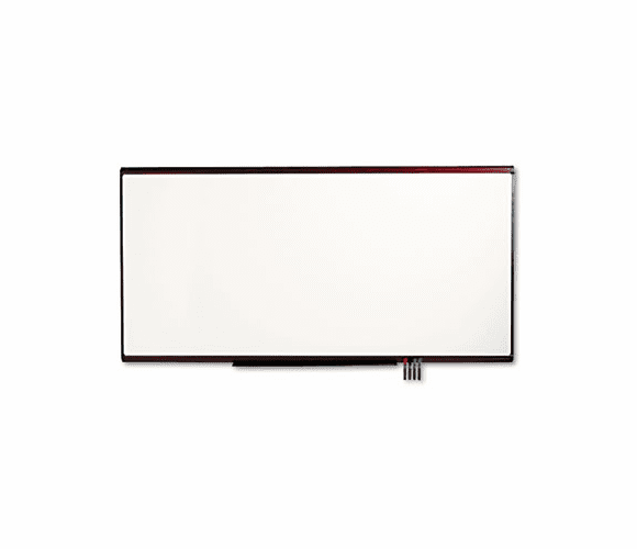 QRTP558M Premium Dry-Erase Board, Porcelain/Steel, 96 x 48, White/Mahogany Frame By QUARTET MFG.