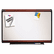 QRTP558M Premium Dry-Erase Board, Porcelain/Steel, 96 x 48, White/Mahogany Frame By QUARTET MFG.