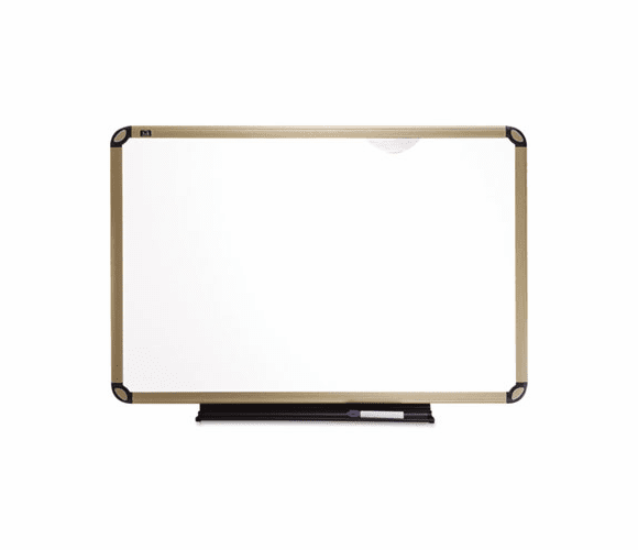 QRTP563T Euro Frame Dry-Erase Board, Porcelain/Steel, 36 x 24, White/Aluminum Frame By QUARTET MFG.