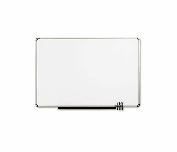 QRTP567T Euro Frame Dry-Erase Board, Porcelain/Steel, 72 x 48, White/Aluminum Frame By QUARTET MFG.