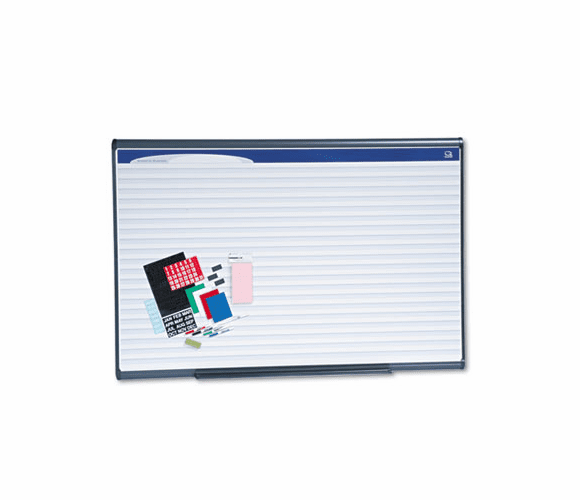 QRTPP164 Horizontal Format Planning System, Porcelain, 72 x 48, Graphite By QUARTET MFG.