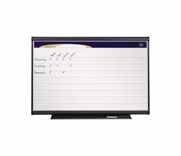 QRTPP32 Prestige Total Erase Project Planner, 36 x 24, Gray Aluminum Frame By QUARTET MFG.