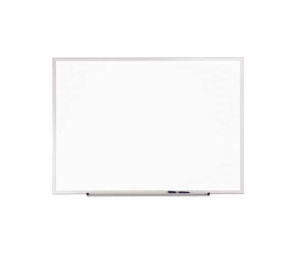 QRTS538 Standard Dry-Erase Board, Melamine, 96 x 48, White, Aluminum Frame By QUARTET MFG.