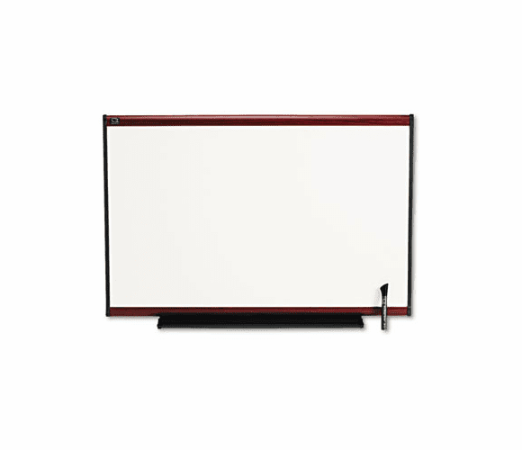 QRTTE543M Total Dry Erase Board, 36 x 24, White, Mahogany Frame By QUARTET MFG.