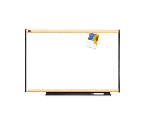 QRTTE543MA Total Dry Erase Board, 36 x 24, White, Maple Frame By QUARTET MFG.