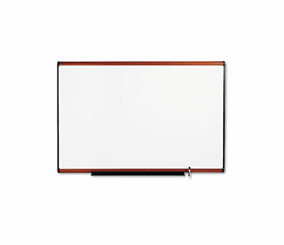 QRTTE547LC Total Dry Erase Board, 72 x 48, White, Cherry Frame By QUARTET MFG.