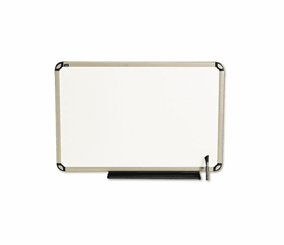 QRTTE563T Total Dry Erase Board, 36 x 24, White, Euro-Style Aluminum Frame By QUARTET MFG.