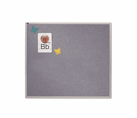 QRTVTA404B Vinyl Tack Bulletin Board, 48 x 48, Wedgewood Blue, Anodized Aluminum Frame By QUARTET MFG.