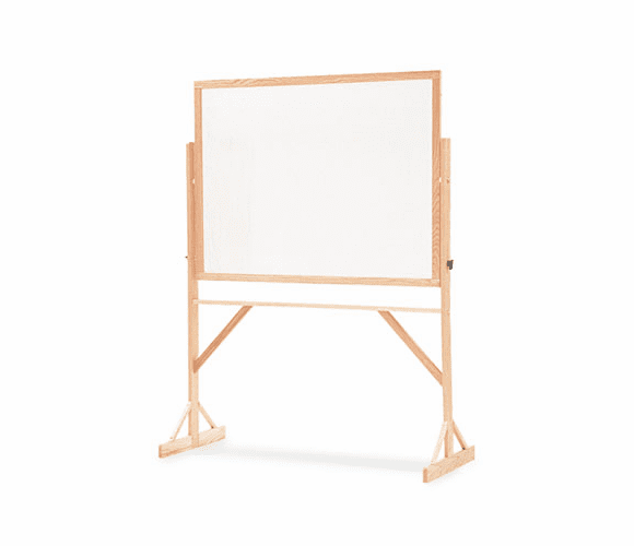 QRTWMR406 Reversible Dry-Erase Board, Melamine, 72 x 48, White, Oak Hardwood Frame By QUARTET MFG.