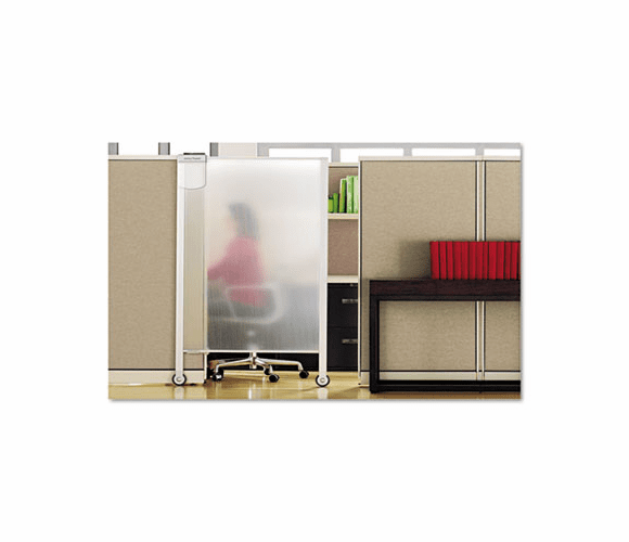 QRTWPS2000 Premium Workstation Privacy Screen, 38w x 65h, Translucent Clear By QUARTET MFG.