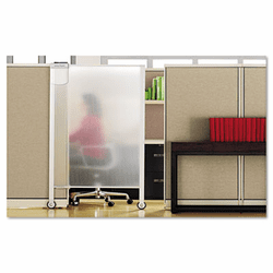 QRTWPS2000 Premium Workstation Privacy Screen, 38w x 65h, Translucent Clear By QUARTET MFG.