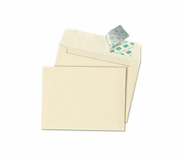 QUA10741 Greeting Card/Invitation Envelope, Contemporary, Redi-Strip, #5 1/2, Ivory By QUALITY PARK PRODUCTS