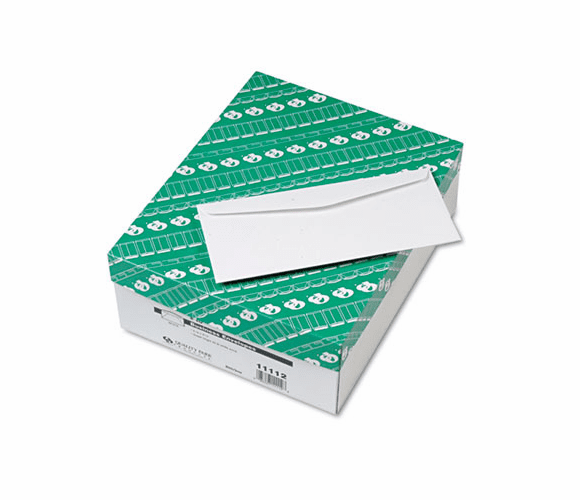 QUA11112 Business Envelope w/Traditional Seam, #10, White, 500/Box By QUALITY PARK PRODUCTS
