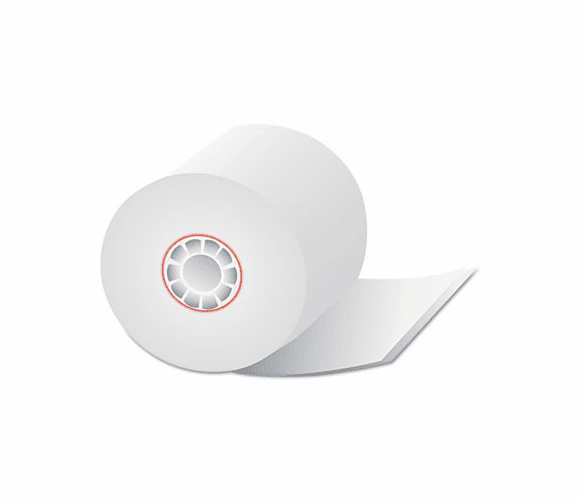 QUA15607 Two-Ply Calculator/Cash Register Rolls, 2-1/4" x 90 feet, White/White, 12/Pack By QUALITY PARK PRODUCTS