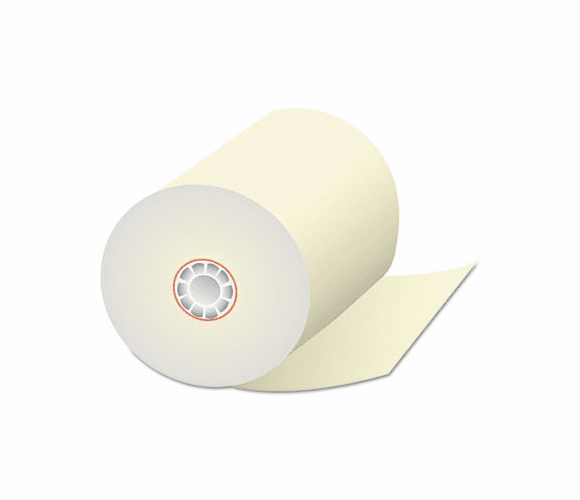 QUA15617 Single-Ply Thermal Cash Register Rolls, 3-1/8" x 230 feet, Canary, 50/Carton By QUALITY PARK PRODUCTS