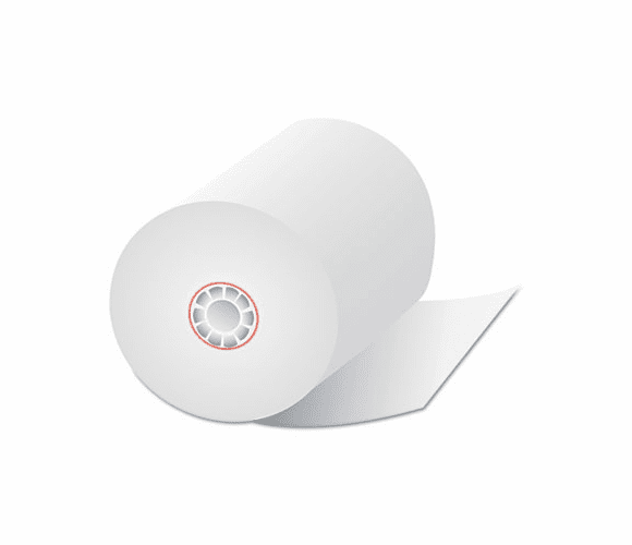 QUA15618 Single-Ply Thermal Cash Register Rolls, 3-1/8" x 273 feet, White, 50/Carton By QUALITY PARK PRODUCTS