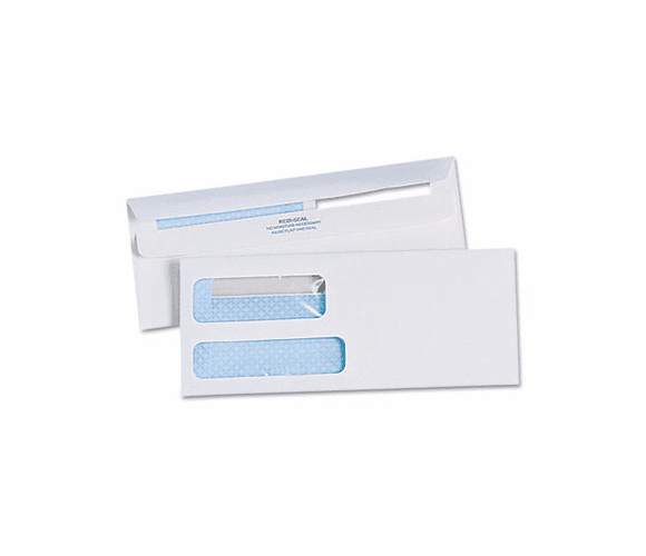 QUA24559 Redi-Seal Envelopes, #10 (4-1/8 X 9-1/2), Double Window By QUALITY PARK PRODUCTS