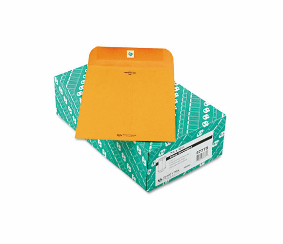 QUA37775 Clasp Envelope, 7 1/2 x 10 1/2, 32lb, Light Brown, 100/Box By QUALITY PARK PRODUCTS