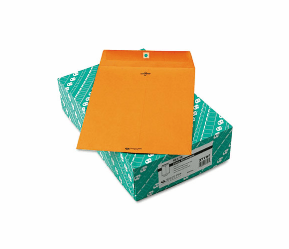 QUA37797 Clasp Envelope, 10 x 13, 32lb, Light Brown, 100/Box By QUALITY PARK PRODUCTS
