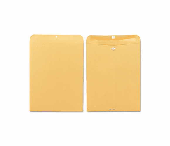 QUA37810 Clasp Envelope, 12 x 15 1/2, 32lb, Light Brown, 100/Box By QUALITY PARK PRODUCTS