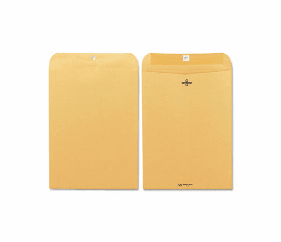 QUA37890 Clasp Envelope, 9 x 12, 28lb, Light Brown, 100/Box By QUALITY PARK PRODUCTS