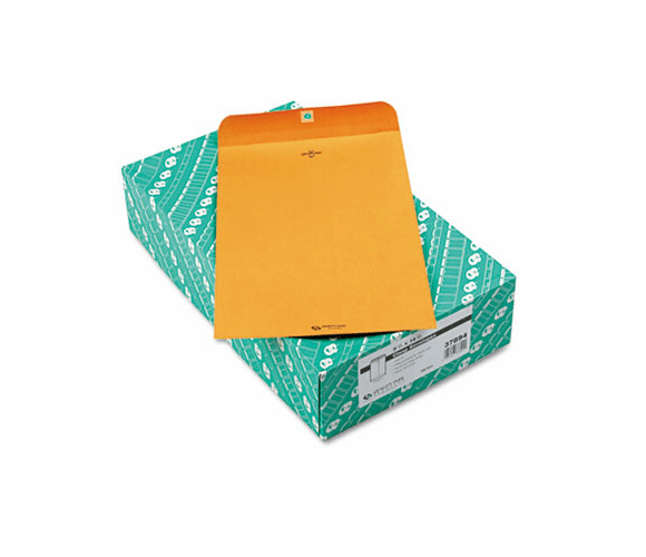 QUA37894 Clasp Envelope, 9 1/4 x 14 1/2, 28lb, Light Brown, 100/Box By QUALITY PARK PRODUCTS