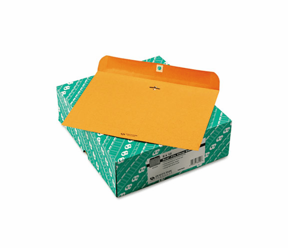 QUA38090 Redi-File Clasp Envelope, Contemporary, 12 x 9, Light Brown, 100/Box By QUALITY PARK PRODUCTS