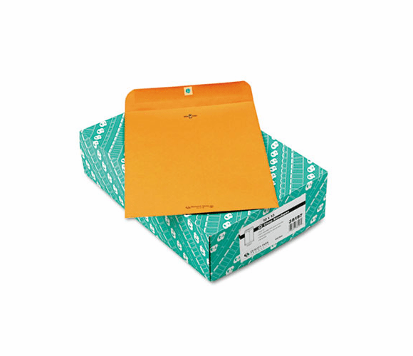 QUA38197 Clasp Envelope, Recycled, 10 x 13, 28lb, Light Brown, 100/Box By QUALITY PARK PRODUCTS