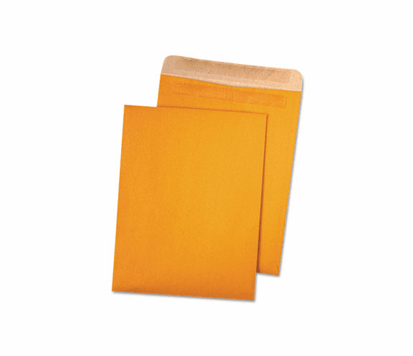 QUA43511 100% Recycled Brown Kraft Redi-Seal Envelope, 9 x 12, Light Brown, 100/Box By QUALITY PARK PRODUCTS