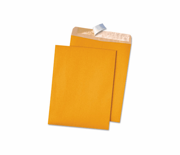 QUA44511 100% Recycled Brown Kraft Redi-Strip Envelope, 9 x 12, Light Brown, 100/Box By QUALITY PARK PRODUCTS