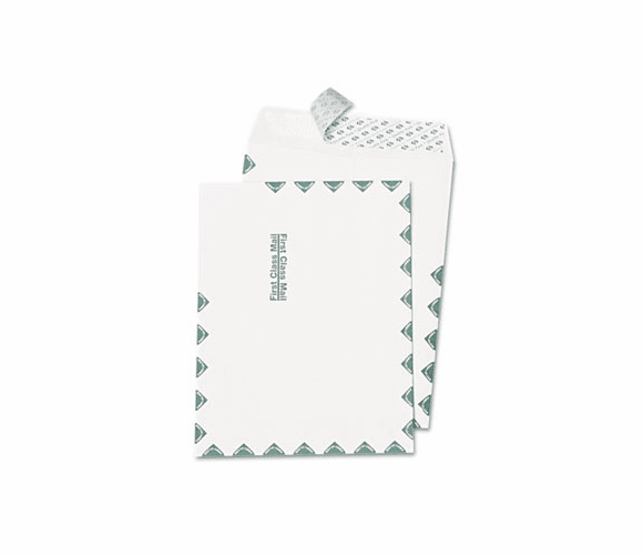 QUA44786 Redi Strip Catalog Envelope, First Class, 10 x 13, White, 100/Box By QUALITY PARK PRODUCTS