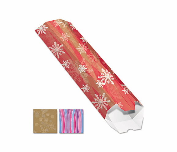 QUA46019 Expand-on-Demand Mailing Tube, Pre-Printed Assorted, 2 to 4 3/4 x 24, 3 per Pack By QUALITY PARK PRODUCTS