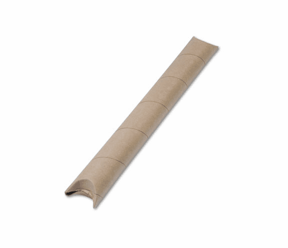 QUA46118 Fiberboard Quick Crimp Mailing Tube, Crimped Ends, 24 x 3, Brown, 25/Carton By QUALITY PARK PRODUCTS