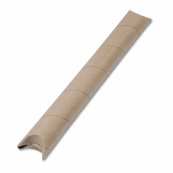 QUA46118 Fiberboard Quick Crimp Mailing Tube, Crimped Ends, 24 x 3, Brown, 25/Carton By QUALITY PARK PRODUCTS