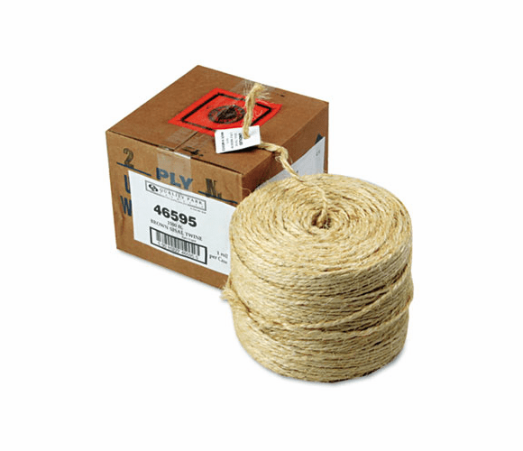 QUA46595 Brown Sisal Two-ply Twine, 1500 Feet By QUALITY PARK PRODUCTS