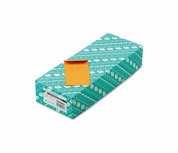 QUA50462 Kraft Coin & Small Parts Envelope, Side Seam, #5, Light Brown, 500/Box By QUALITY PARK PRODUCTS