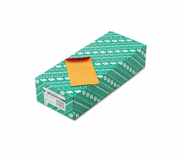QUA50562 Kraft Coin & Small Parts Envelope, Side Seam, #5 1/2, Light Brown, 500/Box By QUALITY PARK PRODUCTS