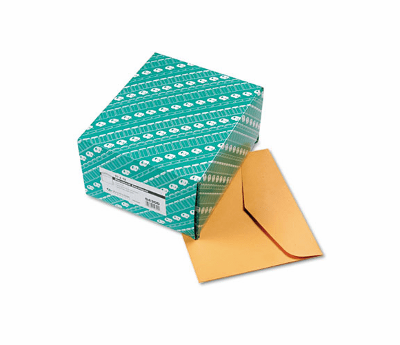 QUA54300 Open Side Booklet Envelope, Traditional, 12 x 10, Light Brown, 100/Box By QUALITY PARK PRODUCTS