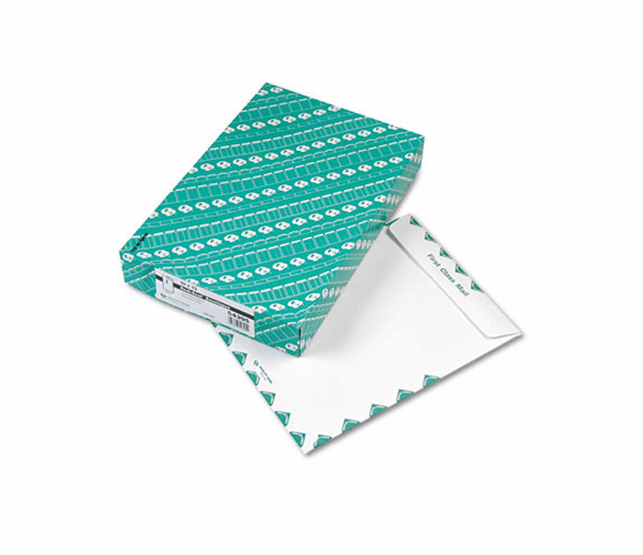 QUA54395 Redi-Seal Catalog Envelope, Air Mail, Side Seam, 10 x 13, White, 100/Box By QUALITY PARK PRODUCTS