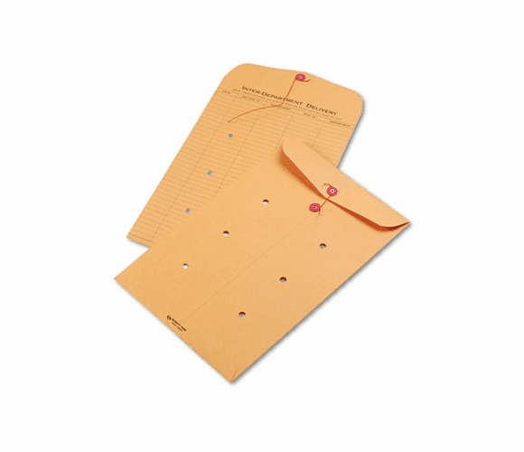 QUA63564 Light Brown Kraft String & Button Interoffice Envelope, 10 x 15, 100/Carton By QUALITY PARK PRODUCTS