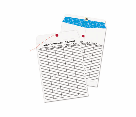 QUA63663 White Kraft Interoffice Envelope, 10 x 13, 100/Box By QUALITY PARK PRODUCTS