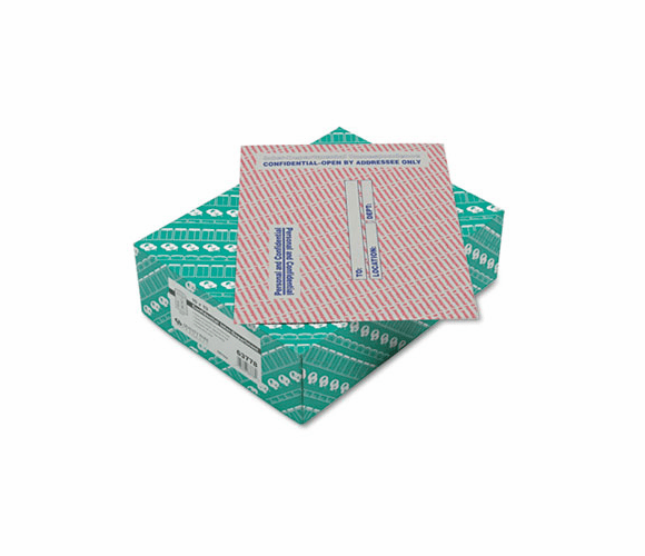 QUA63778 Gray/Red Paper Gummed Flap Confidential Interoffice Envelope, 10 x 13, 100/Box By QUALITY PARK PRODUCTS